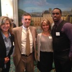 L-R NephCure Advocate Pam Duquette; NephCure CEO Henry Brehm; NephCure Advocate and FSGS Patient Melanie Stewart; Former NFL Player, Kidney Transplant Recipient and Friend of NephCure Donald Jones