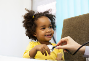 Girl with stethoscope